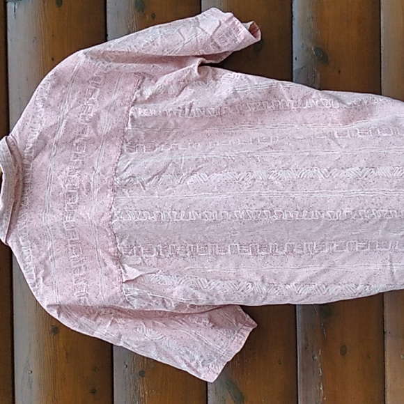 PEACH Button Up  Sz Med 80's - Picture 5 of 14
